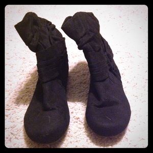 Rampage black booties.